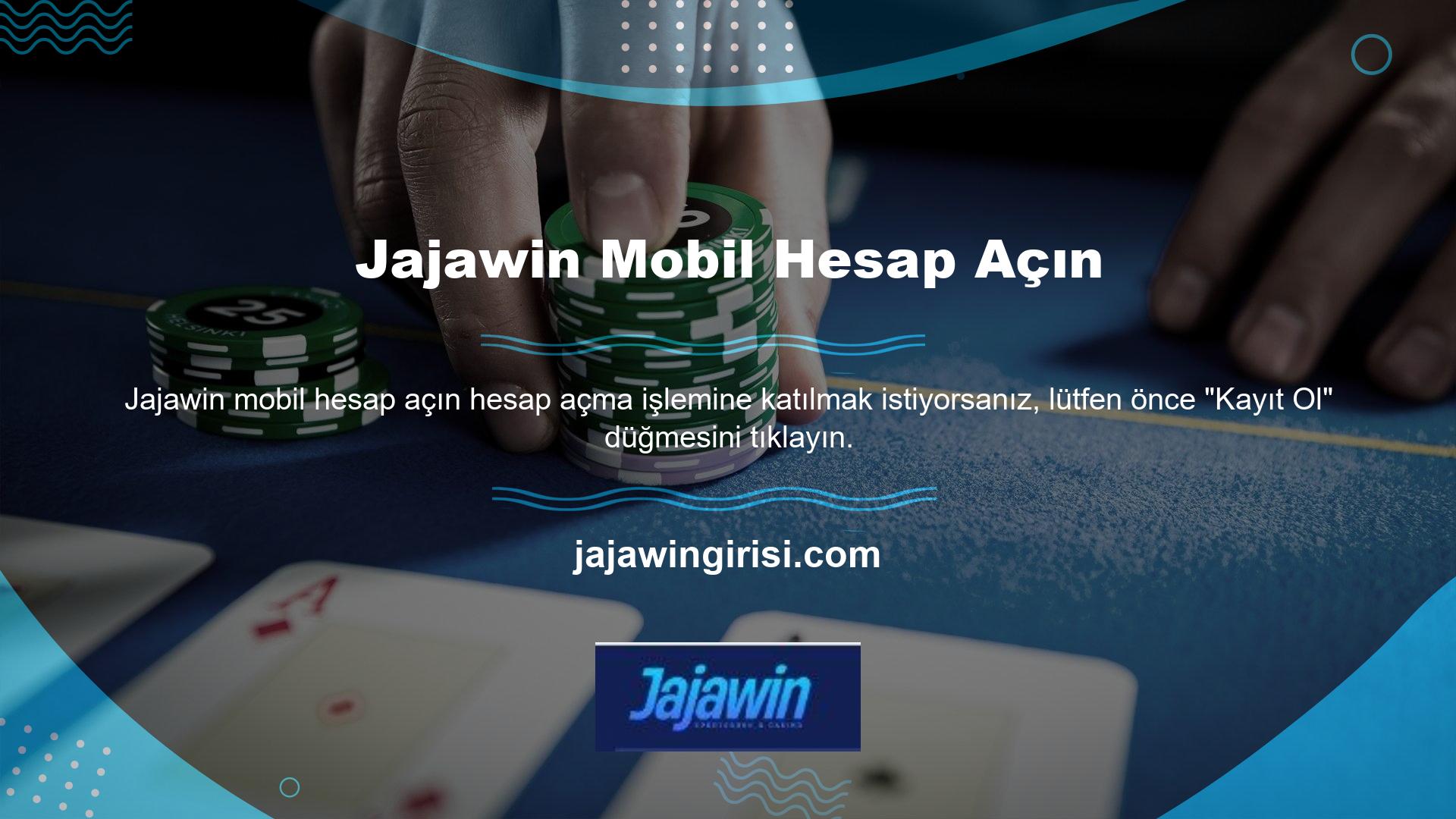Daha sonra Jajawin mobil hesap kayıt işlemini tamamlayabilirsiniz