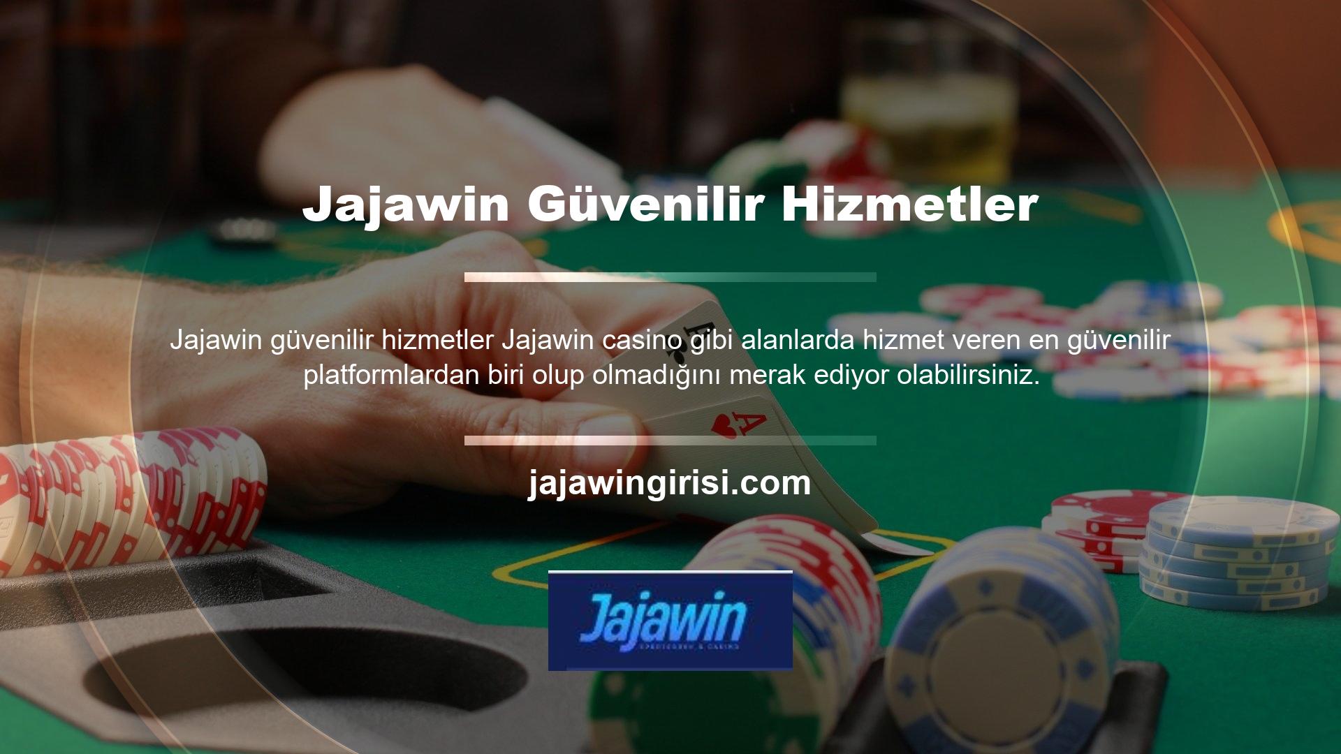 Jajawin, casino pazarının en büyük oyuncularından biri olarak kabul ediliyor ve web siteleri çoğunlukla Jajawin adı altında güncelleniyor