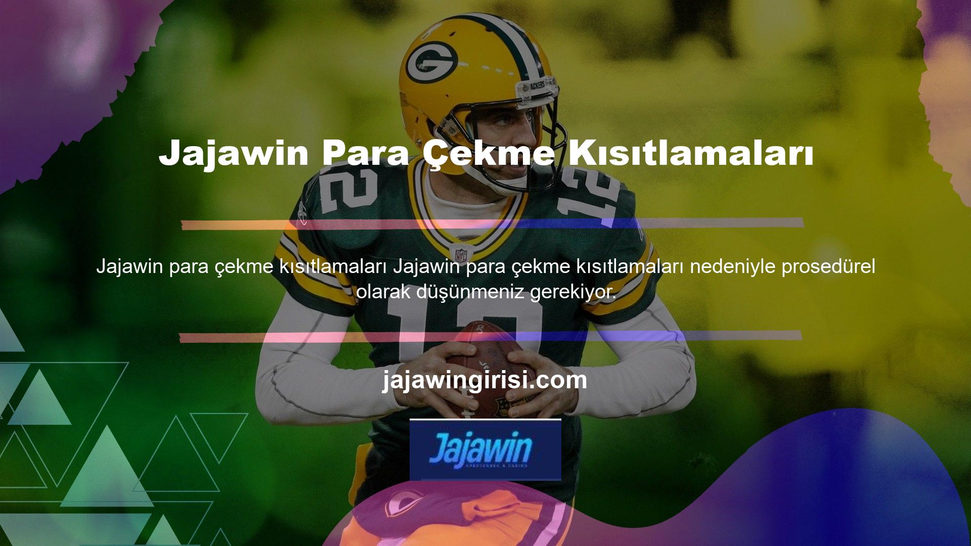 Jajawin web sitesinde ödeme yöntemleri için ayrı bir ödeme bölümü bulunmalıdır