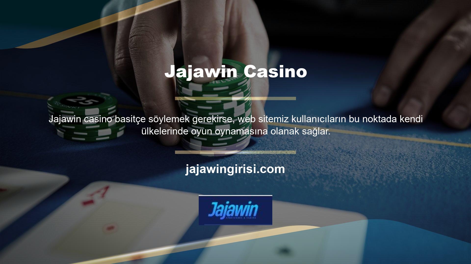 Jajawin casino oyunlarına katılmam mümkün mü? Daha önce de belirttiğim gibi meşru ve güvenilir bir web sitemiz var